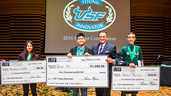 Annalisa Urena, Ethan Yeh, Bill Green and Denzyl Downing